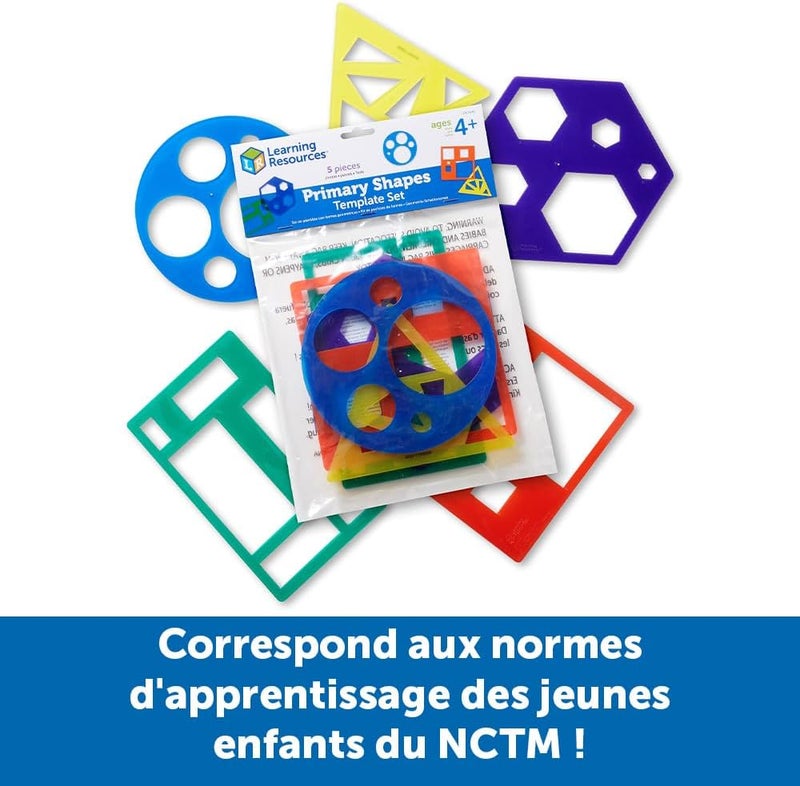 Learning Resources Primary Shapes Template Set - Image 3